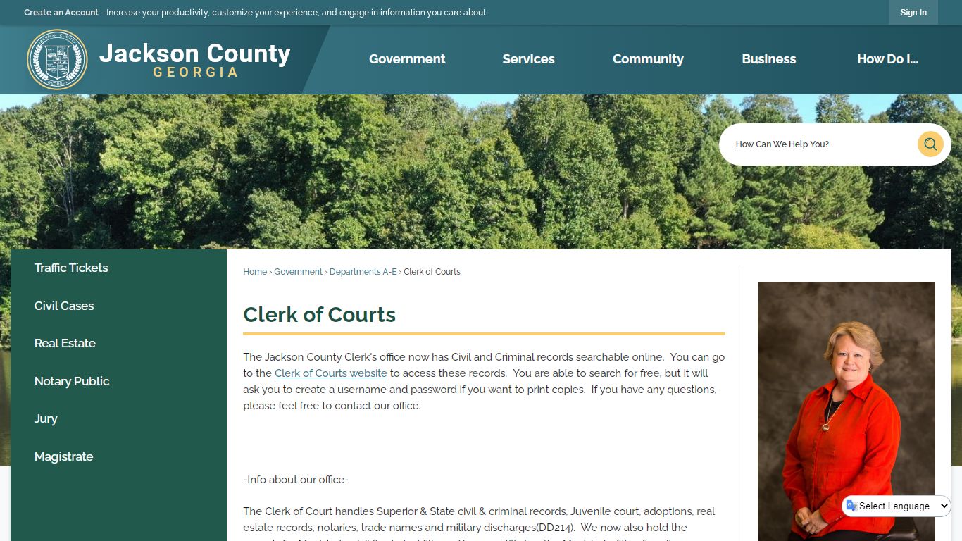 Clerk of Courts | Jackson County, GA