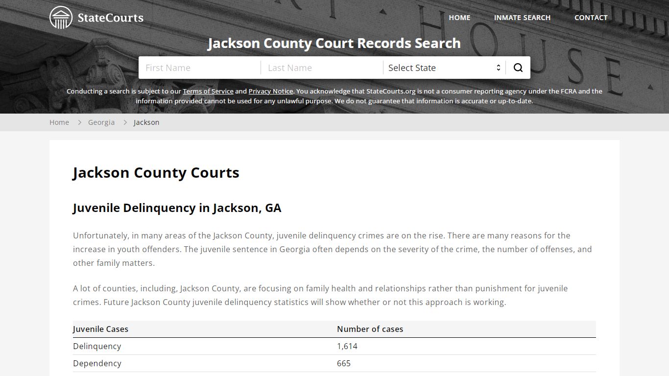 Jackson County, GA Courts - Records & Cases - StateCourts